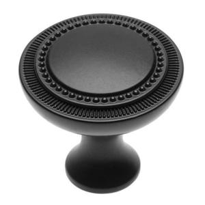 Buton pentru mobila Imperia, finisaj negru mat, D: 31.5 mm imagine