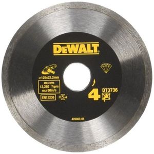 Disc diamantat pentru placi ceramice Dewalt DT3736 Taiere Gresie-Faianta 125 x 22 2 x 1 6 mm imagine