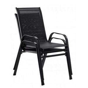 Set scaune Stela, 55 x 70 x 92 cm, 2 buc., negru imagine