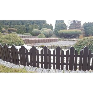 Gard de grădină Home maro, 2, 3 m imagine