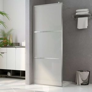vidaXL Paravan de duș walk-in, 90 x 195 cm, sticlă ESG mată imagine