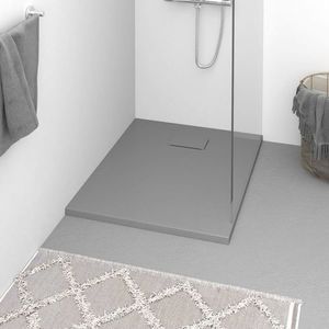 vidaXL Cădiță de duș, gri, 90x70 cm, SMC imagine