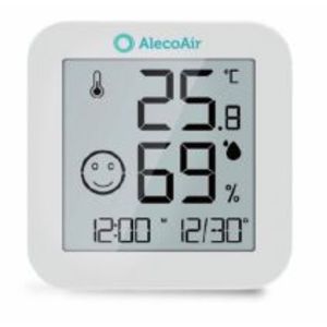 Termohigrometru digital AlecoAir M24 STATION, Temperatura, Umiditate, Ceas, Display e-ink cu afisare duala imagine