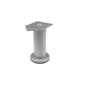 Picior metalic Cilindric pentru mobilier D42 mm, H: 200 mm, finisaj gri satinat imagine