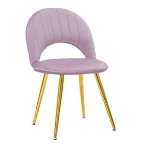 Set 2 scaune Flex, Mauro Ferretti, 52x48x78 cm, catifea, roz imagine