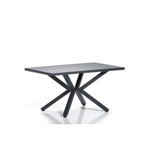 Masa pentru gradina Sydney Bahce Masası-1, Clara, 150x90 cm cm, gri/negru imagine
