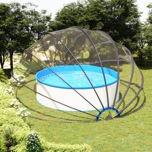 vidaXL Cupolă pentru piscină, 559 x 275 cm imagine