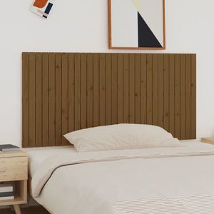vidaXL Tăblie de pat pentru perete, maro miere, 185x3x90 cm, lemn pin imagine