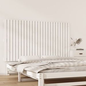 vidaXL Tăblie de pat pentru perete, alb, 159, 5x3x90 cm, lemn masiv pin imagine