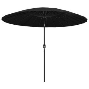 vidaXL Umbrelă de soare de exterior, stâlp aluminiu, negru, 270 cm imagine