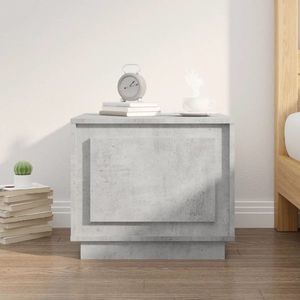 vidaXL Măsuță de cafea, gri beton, 51x50x44 cm, lemn prelucrat imagine