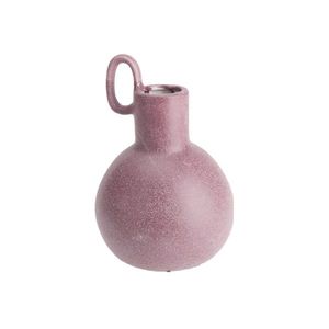 Vaza Medium Archaic din ceramica burgundy 14x19 cm imagine