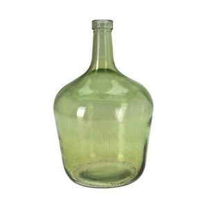 Vas Ophelia din sticla reciclata verde 13x25 cm imagine