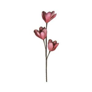 Floare artificiala Magnolia bordo 80 cm imagine