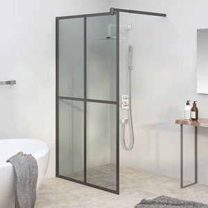 vidaXL Paravan duș walk-in, 118x190 cm, sticlă securizată închisă imagine