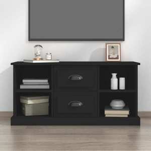 vidaXL Comodă TV, negru, 99, 5x35, 5x48 cm, lemn prelucrat imagine