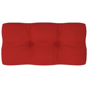 vidaXL Pernă de paleți, roșu, 80x40x12 cm, material textil imagine