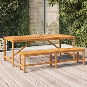 vidaXL Masa de sufragerie grădină 200x90x74 cm, lemn masiv de acacia imagine