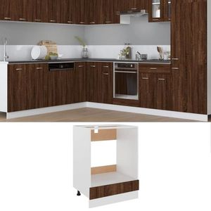 vidaXL Dulap pentru cuptor, stejar maro, 60x46x81, 5 cm, lemn compozit imagine