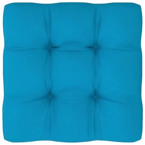 vidaXL Pernă pentru paleți, albastru, 70x70x12 cm, material textil imagine