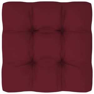 vidaXL Pernă pentru paleți, roșu vin, 70x70x12 cm, material textil imagine