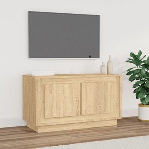 vidaXL Dulap TV, stejar sonoma, 80x35x45 cm, lemn prelucrat imagine