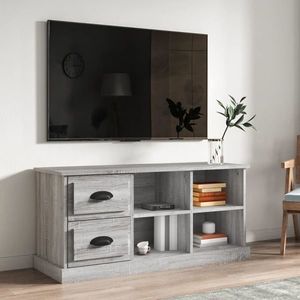 vidaXL Comodă TV, gri sonoma, 102x35, 5x47, 5 cm, lemn prelucrat imagine