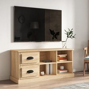 vidaXL Comodă TV, stejar sonoma, 102x35, 5x47, 5 cm, lemn prelucrat imagine