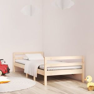 vidaXL Cadru de pat, 90x190 cm, lemn masiv de pin imagine