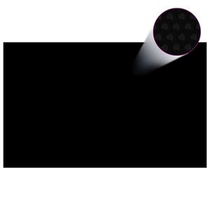 vidaXL Prelată piscină, negru, 260 x 160 cm, PE imagine