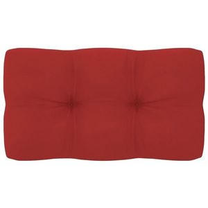 vidaXL Pernă de paleți, roșu, 70x40x12 cm, material textil imagine