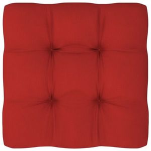 vidaXL Pernă pentru paleți, roșu, 80x80x12 cm, material textil imagine
