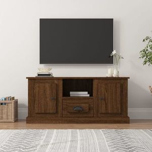 vidaXL Comodă TV, stejar maro, 100x35, 5x45 cm, lemn prelucrat imagine