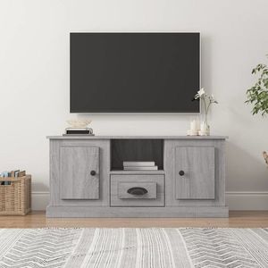 vidaXL Comodă TV, gri sonoma, 100x35, 5x45 cm, lemn prelucrat imagine