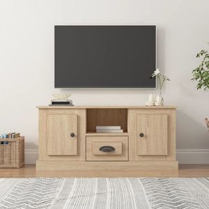 vidaXL Comodă TV, stejar sonoma, 100x35, 5x45 cm, lemn prelucrat imagine