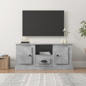 vidaXL Comodă TV, gri beton, 100x35, 5x45 cm, lemn prelucrat imagine