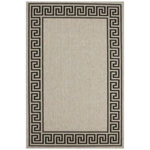 Covor Zara, Decorino, 60x110 cm, polipropilena, gri/negru imagine