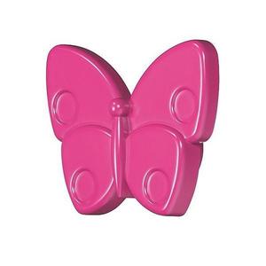 Buton fluture fucsia pentru mobilier copii - Maxdeco imagine