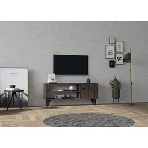 Comoda TV, Asse Home, Jena, 120x50x29 cm, Maro imagine