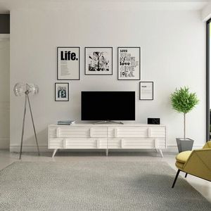 Comoda TV, Avva Home, Eva, 160x43.6x35 cm, Alb imagine