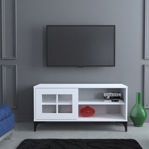Comoda TV, Comforty, Revival 100Lk, 100x54x42 cm, Alb imagine
