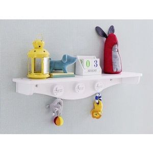 Raft de perete, Çilek, Baby Cotton Hanger Shelf, 86x15x18 cm, Multicolor imagine