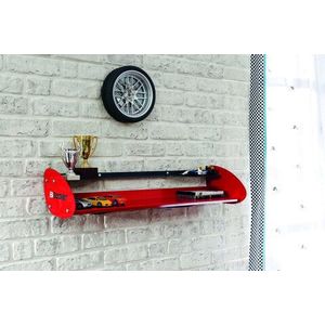 Raft de perete, Çilek, Champion Racer Hanger Shelf, 91x21x29 cm, Multicolor imagine