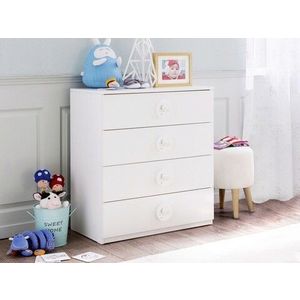 Dulap, Çilek, Baby Cotton Sl Dresser, 77x80x41 cm, Multicolor imagine