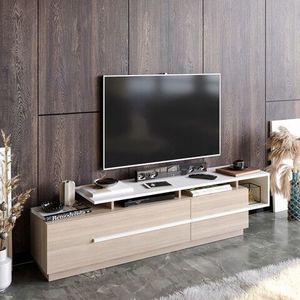 Comoda TV, Decorotika, Pia, 180x46.4x38.9 cm, Cordoba / Alb imagine