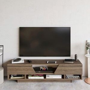 Comoda TV, Decorotika, Aspatria, 160x34.1x37.1 cm, Maro imagine