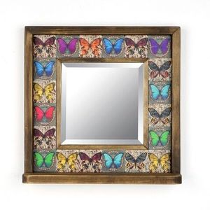 Oglinda decorativa, Evila Originals, STO001, 32.5x33x8 cm, Multicolor imagine