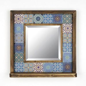Oglinda decorativa, Evila Originals, STO003, 32.5x33x8 cm, Multicolor imagine