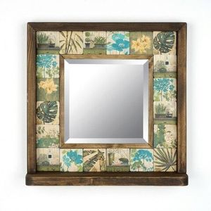 Oglinda decorativa, Evila Originals, STO006, 32.5x33x8 cm, Multicolor imagine