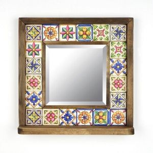 Oglinda decorativa, Evila Originals, STO023, 32.5x33x8 cm, Multicolor imagine